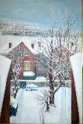 Anita Ree Wimbledon snowscape Spain oil painting artist